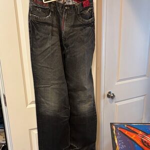 Men’s Stash House Distressed Dark Jeans size 38